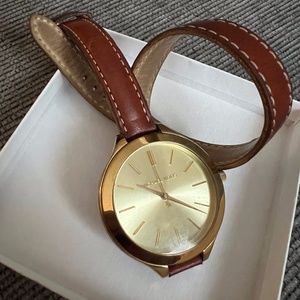 Michael Kors leather strap watch